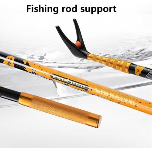 Short carbon support 2.1-2.4m ultra light fishing rod support telescopic positioning fishing box Fort competitive support
