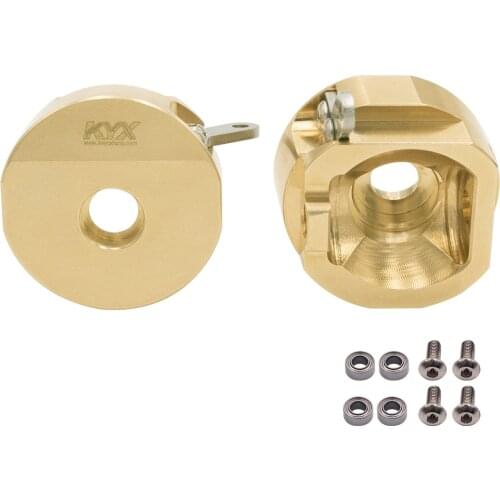 KYX Racing 126g/pcs Brass Heavy Weight Steering Knuckle for 1/10 RC Crawler Car Axial SCX10 II 90046