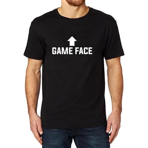 Lyprerazy Mens Game Face Funny Printed T-Shirt
