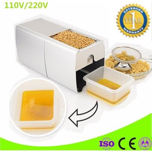 Mini Hot And Cold Oil Press Machine Peanut Soybean Oil Press Machine High Oil Extraction Rate