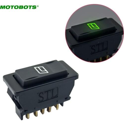 MOTOBOTS 10PCS Universal 5pins Car Power Window Switch 12V/24V 20A with illumination indicator #CA2944