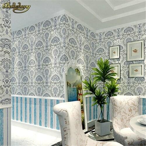 Beibehang wallpaper for walls 3 d,Southeast Asian style microfiber AB wallpaper bedroom living room sofa TV wall wall paper