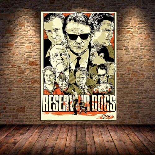 Classic Movie Reservoir Dogs Retro Poster Home Furnishing Decoration Game Print Drawing Canvas Painting Wall Art Cuadros Bedroom