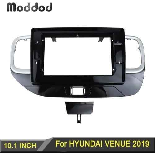 Radio Fascia Double Din Fit for HYUNDAI VENUE 2019 Right Hand Drive Stereo Panel 10.1 Inch Dash Refitting Installation Kit