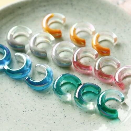 Symphony multi-resin C-ring DIY earrings earrings material hand-made jewelry accessories