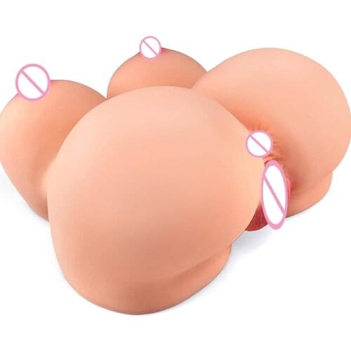 Realistic 3D Butt Pussy Male Masturbator Woman D Cup Big Breast Deep Vagina Ass Soft Chest Masturbation Cup Sex Toy For Men