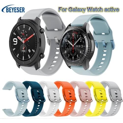 22mm Silicone Smart Sport Straps For Huami Amazfit GTR 47mm Replacement Watchband For Galaxy Watch active Bracelet Wristband New