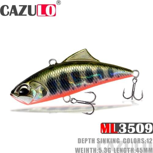 Fishing Lures Accesorios Vibration Iscas Artificiais Baits Weights 5.3g 4.5cm Sinking De Pesca Tackle For Pike Fish Goods Leurre