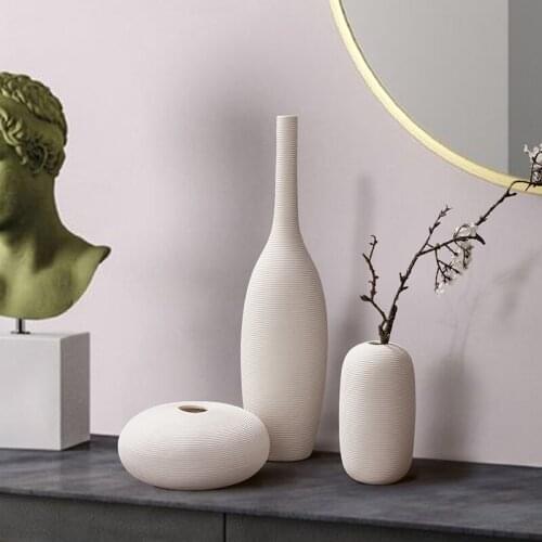 Vase Decoration Home Nordic Scandinavian Style Ceramic Vase Decorative Vases Modern Living Room Decoration Modern Home Decor