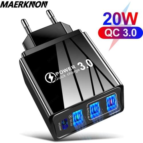 USB C Phone Chargers USB charger for iphone 12 11 pro Xiaomi redmi Quick charge 3.0 4.0 chargers adapter PD fast charger QC 3.0