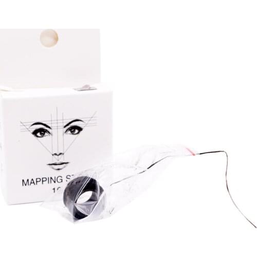 Mapping String pre-ink string Pre-Inked Eyebrow Mapping String Measuring Tool for Marking Symmetrical Eyebrows Measuring Tool
