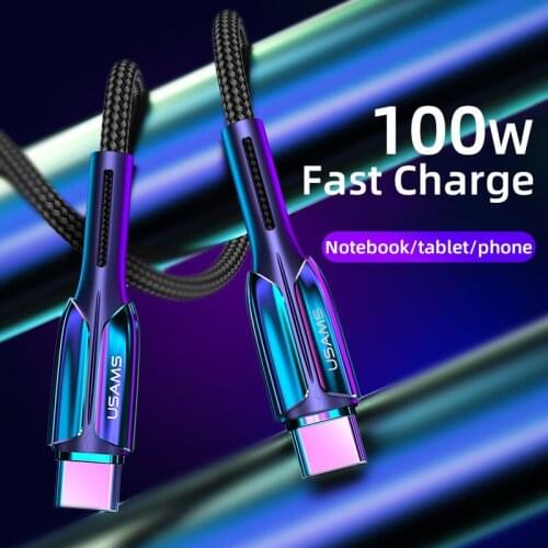 100W Type-c to Type C Cable 5A Quick Charger USB C To Lightning PD Fast Charge For Xiaomi Huawei Mackbook Pro Data Cable Cord