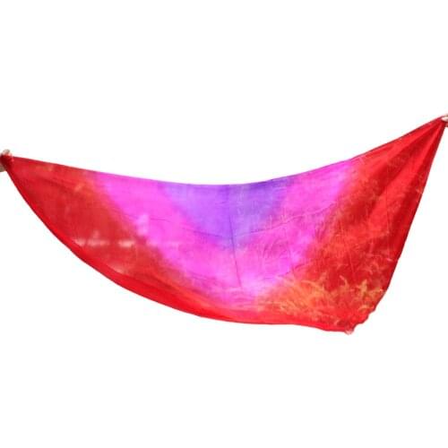 2018 design 100% real silk belly dance veil, cheap dance veils, semicercle veil wholesale 250*114cm Purple Rose Red