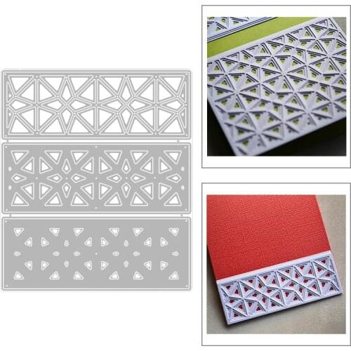 2020 New Rectangle Background Layering Pyramid Layered Metal Cutting Dies For Making Greeting Card Paper Scrapbooking No Stamps