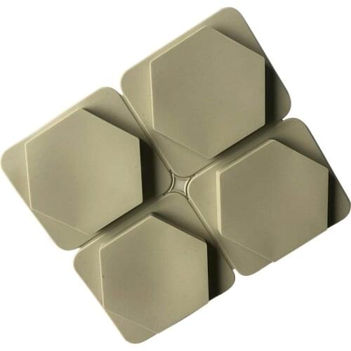 4 Even Multilateral Hexagonal Silica Gel Fragrance Wax Tablets Mold DIY Home Baking Tool XG7012