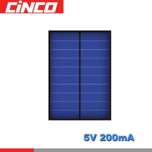 5V 200mA 1Watt 1W Poly Panel Solar Standard Epoxy monocrystalline Silicon DIY Battery Power Charge Module Mini Solar Cell toy