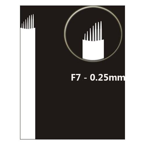 500PCS F7 Tattoo Needles Eyebrow Microblading Blade Permanent Makeup Manual Eyebrow Bevel Blades Sobrancelha Tattoo Supplies