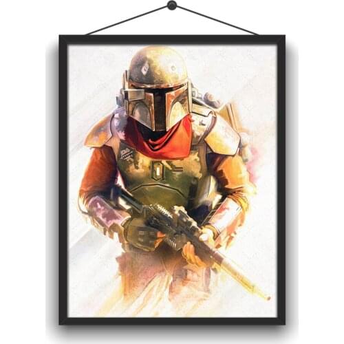 Diamond Painting 5D DIY Hero Warrior Painted Silhouette Series Cartoon Stickers Diamond Embroidery Handmade Decorations