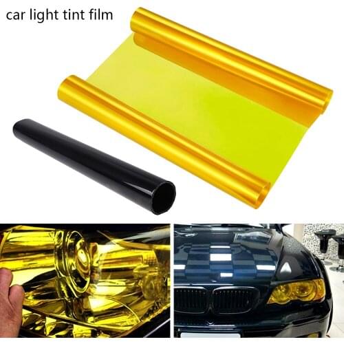 30*120cm Auto Car Fog Light Headlight Taillight Color Changing Film Sheet Vinyl Packaging Sticker Waterproof Car Body Film Cover