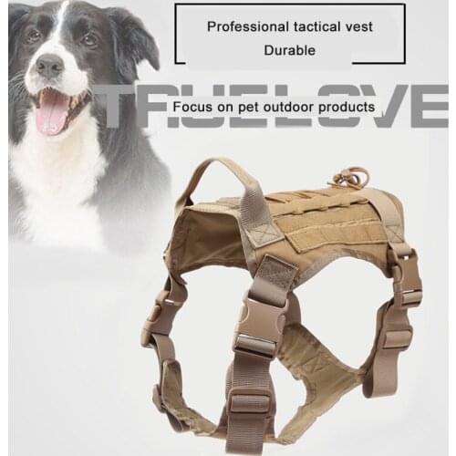Combat Dog Vest Traction Military Dog Clothes Adjustable Size Nylon Breathable Outdoor Training Hunting Pet suit Supplies