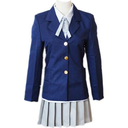 Brdwn K-ON! Womens Hirasawa Yui Akiyama Mio Tainaka Ritsu Kotobuki Cosplay Costume Sailor Dress School Uniform