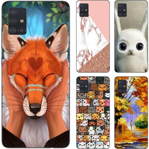 For Samsung A71 A51 A01 Case Phone Back Cover Soft Silicone Case For Samsung Galaxy A01 A015F A71 A51 Case Protection Shell