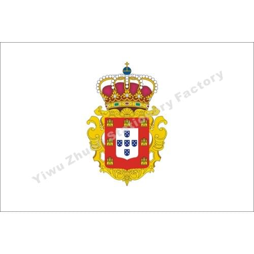 Portugal 1750 flag 150X90cm (3x5FT) 120g 100D Polyester Double Stitched High Quality Banner Free Shipping