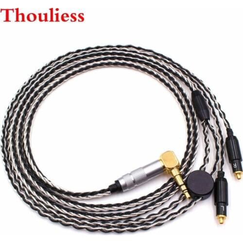 Thouliess Hi-end 1.2Meter DIY 8 Cores Headphone Upgrade Cable for SRH1440 SRH1840 SRH1540 Headphones