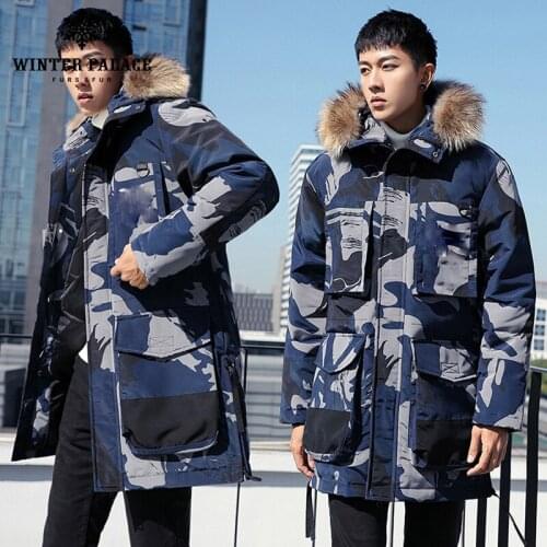 Men Down High Quality Thick Warm Winter Jacket Hooded Thicken Duck Down Parka Coat Casual Slim Overcoat With Many Pockets Mens