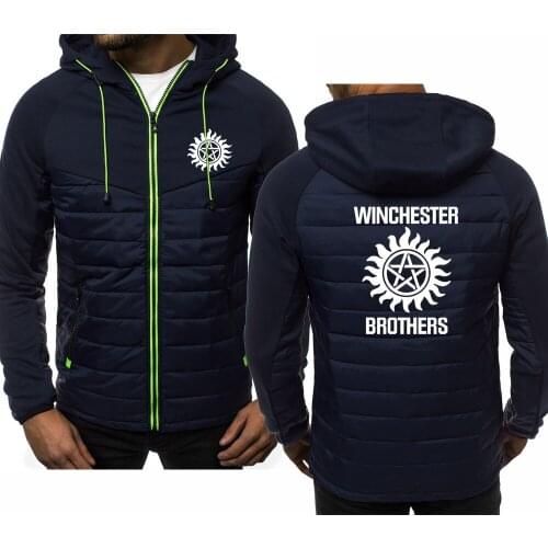 2020 new supernatural Mens Hoodie Winchester Bros Sweatshirt Hooded Solid color Casual Mens hoodie Cotton Sportswear