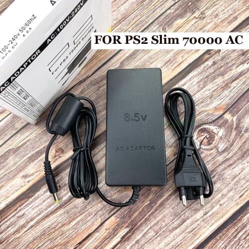 New EU AC Adapter Power Supply Charger Cord for Playstation PS2 Slim 70000 Series DC 8.5V