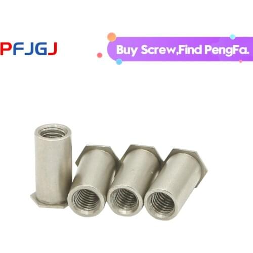 Peng Fa 304 stainless steel blind hole riveting stud nut stud press plate stud sleeve M3 M4 M5 M6
