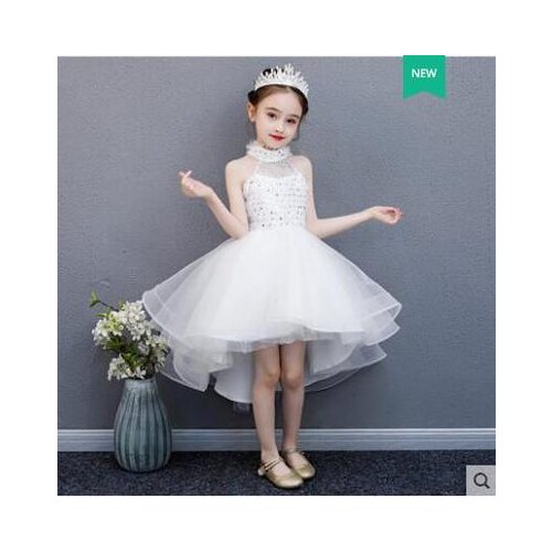 New 5-10 year old girl children catwalk evening princess dress flower girl piano performance dress
