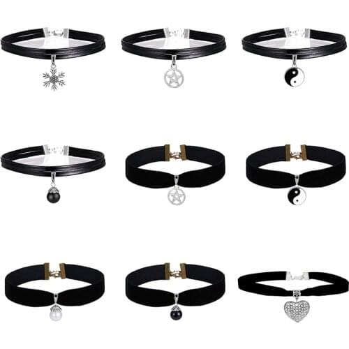 Rinhoo jewelry Women's Velvet Chokers
