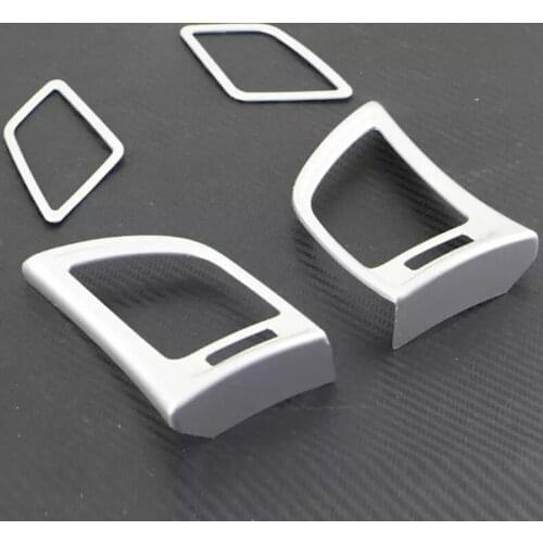 Car-styling car ABS Chrome air vent frame cover inner decoration accessories car-covers For Nissan For Sylphy/Sentra 2016