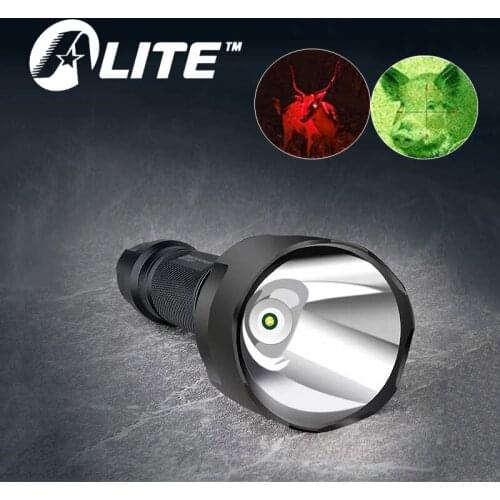 1000lm Tactical Police Troch Red & Green Hunting lights C8 T6 LED Rifle Gun Hunting Flashlight with Mount Remote Switch 18650