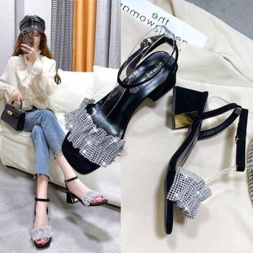 Fashion ladies sandals open toe party high heels stiletto heels elegant nightclub dress shoes high quality sandals high heels