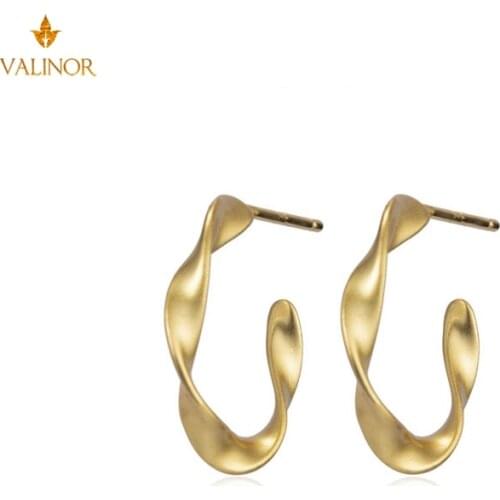 Женские золотые серьги VALINOR China At AliExpress