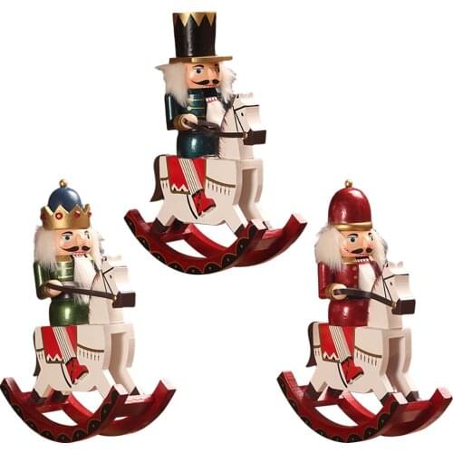 Vintage Nutcracker Soldier Standing New Year Xmas Holiday Christmas Ornaments Home Decoration Gift--30x25x9cm