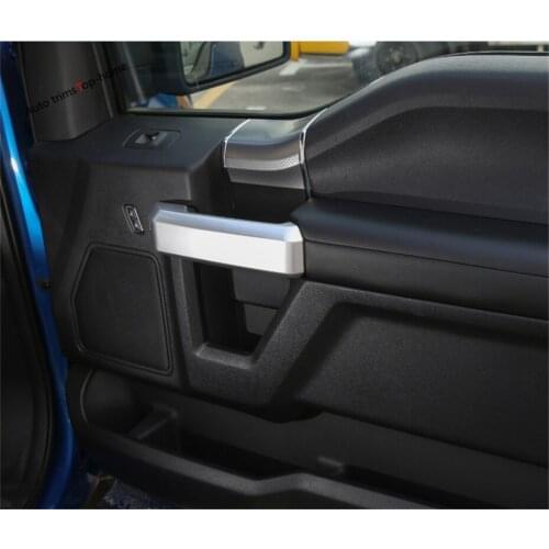 Yimaautotrims Inner Door Pull Push Doorknob Handle Cover Trim For Ford F150 4 Door Model 2015 2016 2017 2018 Interior Mouldings