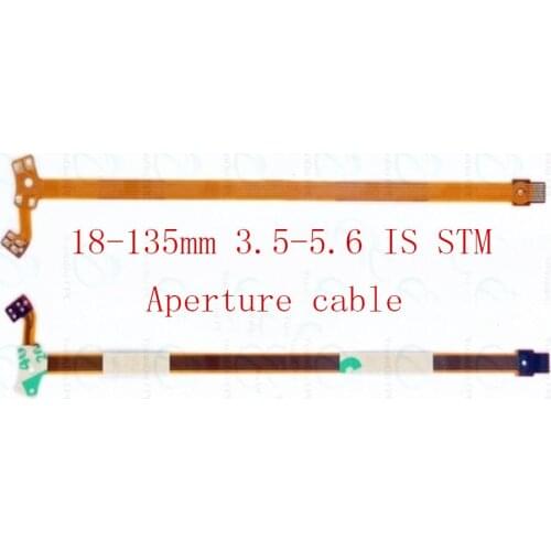 2pcs NEW 18-135mm 3.5-5.6 IS STM Lens Aperture Flex cable FPC For Cano 18-135 Replacement Unit Repair part