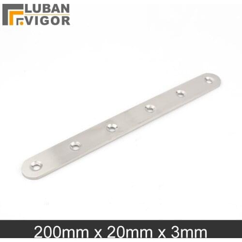 200mm x 20mmx3mm, Stainless steel Plane straight corner Brackets ,Furniture fittings/connector,Furniture Hardware