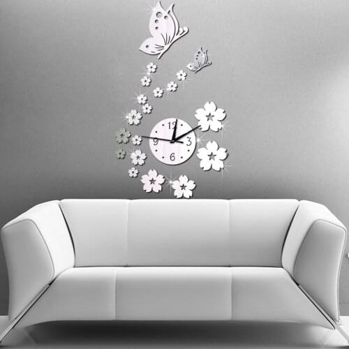 3D Wall Clock Spiegel DIY Wallclock Decorative Wall Watch Modern Design Sticker Horloge Murale Design Moderne