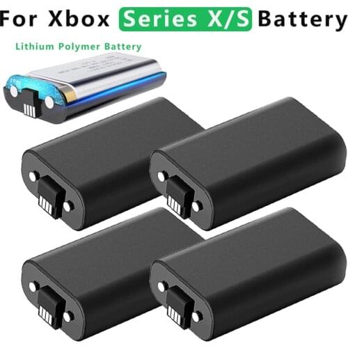 4Pcs 1400mAh Battery+ 3m Type-C Charging Cable For Xbox Wireless Game Controllers Replacement Batteries for Xbox Series S X