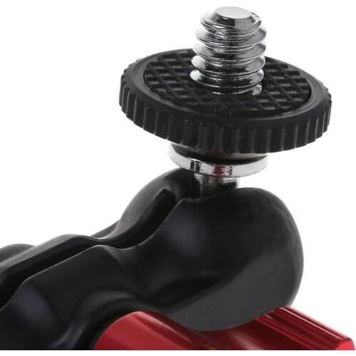 Arm Mount Adapter Multi-function Double Ballhead With Shoe Mount and 1/4 Inch null