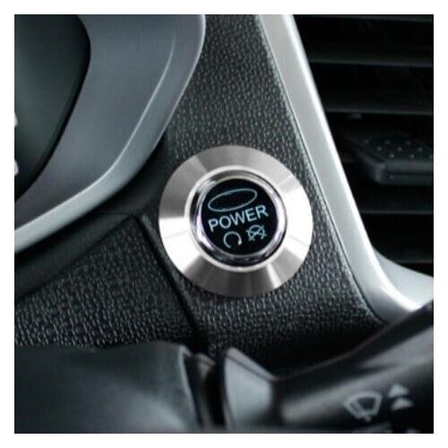 Car styling Key push button ignition decoration Ring Engine start stop sticker case for Ford Fiesta Ecosport