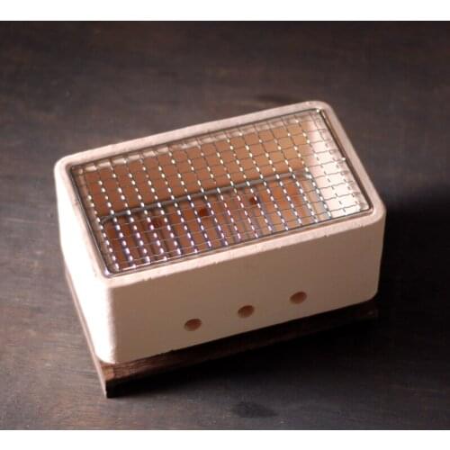 Free ship Japanese style charcoal barbecue grill thickening small stove home outdoor mini BBQ mud roast meat charbroiler tool