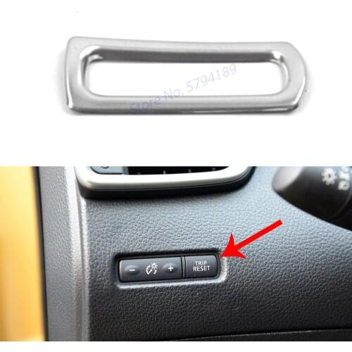 For Nissan Qashqai J11 2014 2015 2016 Car Dashboard Odometer Button Switch Cover Trim Sticker Stainless Steel Interior Accessory