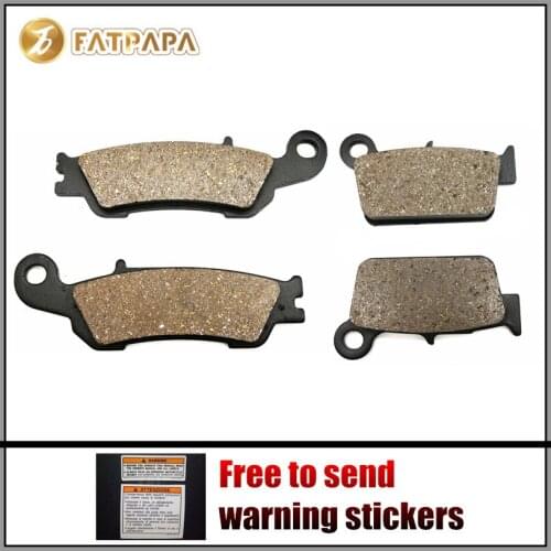 F + R Brake Pads for YAMAHA 125 YZ YZ125 2008 2009 2010 2011 2012 2013 2014