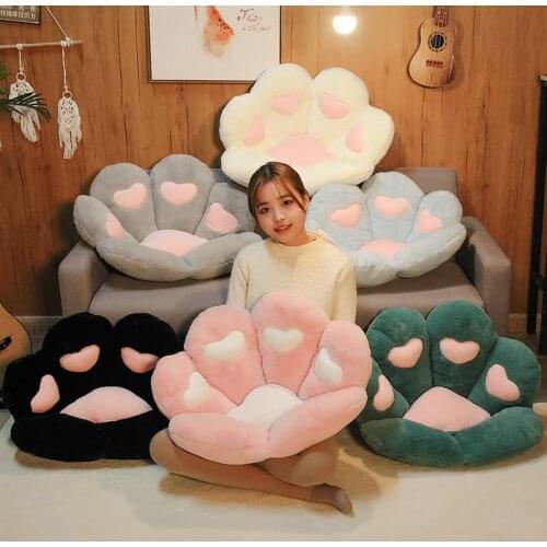 Kawaii Teddy Bear Claw Plush Toy Soft Stuffed Cloth Chair Seat Pillow Cartoon Cushion Doll Baby Kids Christmas Birthday Gift